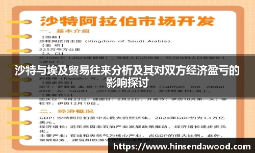 沙特与埃及贸易往来分析及其对双方经济盈亏的影响探讨